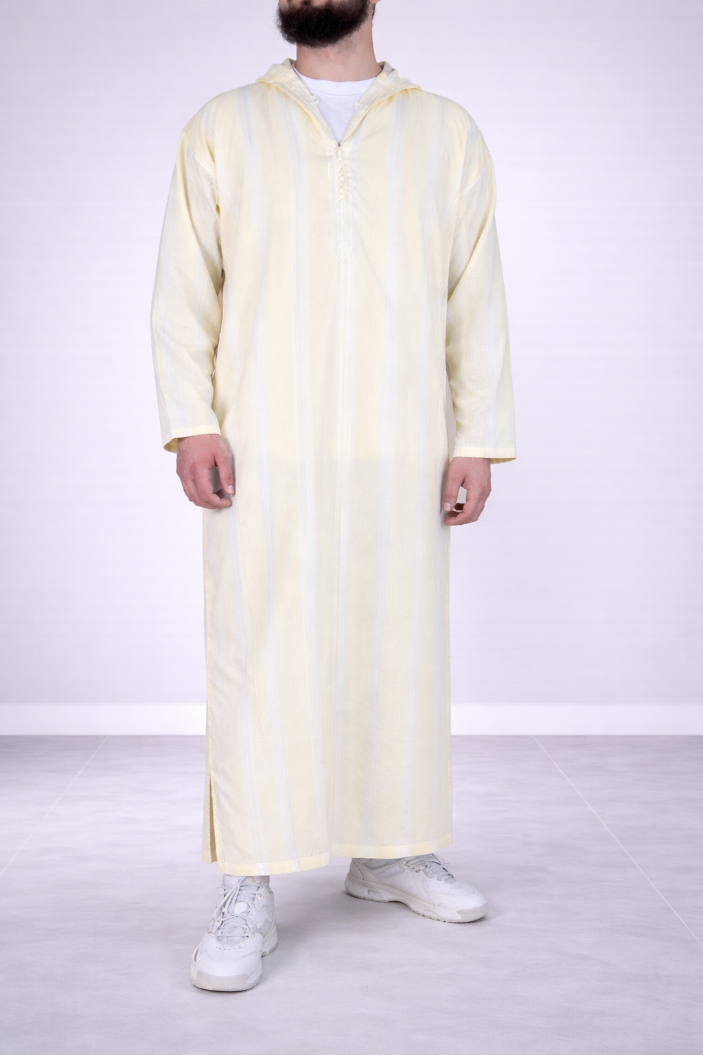 Moroccan Djellaba “Atlas” Yellow from Djellaba Men Moroccan Djellaba “Atlas” Yellow from Djellaba Men