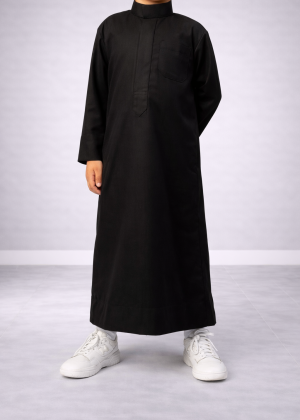 Saudi Qamis for Boys "Signature" Black