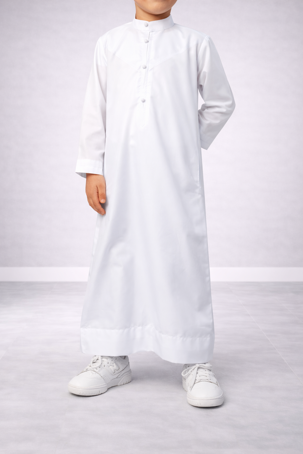 Emirati Qamis for Boys “Heritage” White Emirati Qamis for Boys “Heritage” White