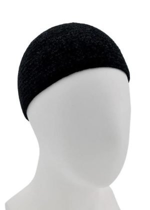 Gebedsmuts ‘Velvet Basic’ Zwart